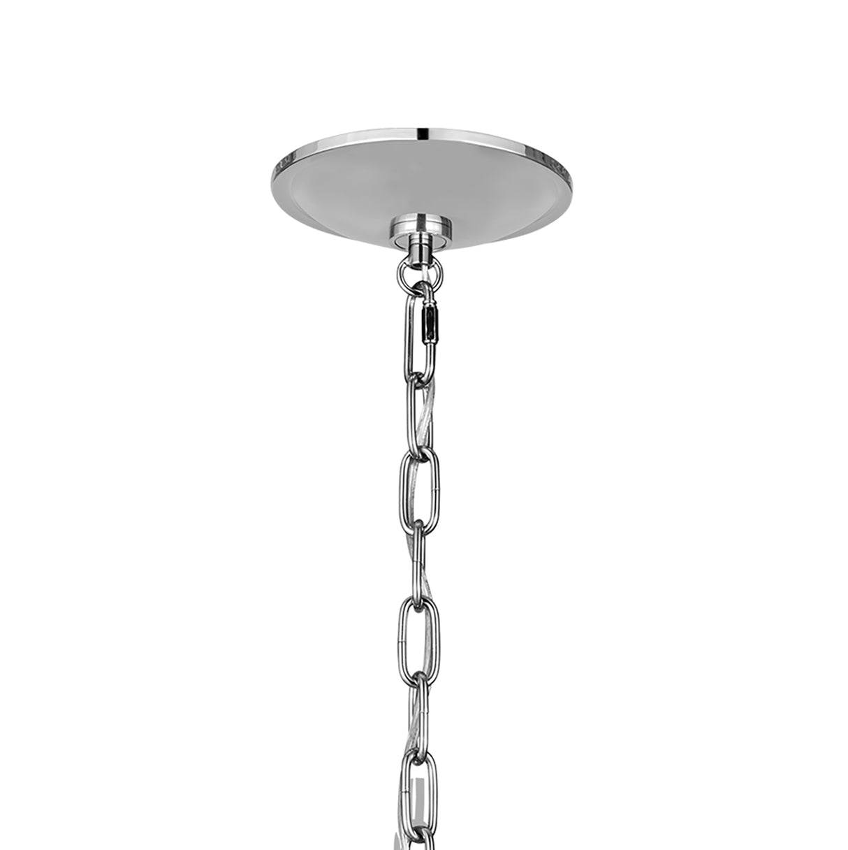 Amir Large Chandelier 36", Polished Nickel