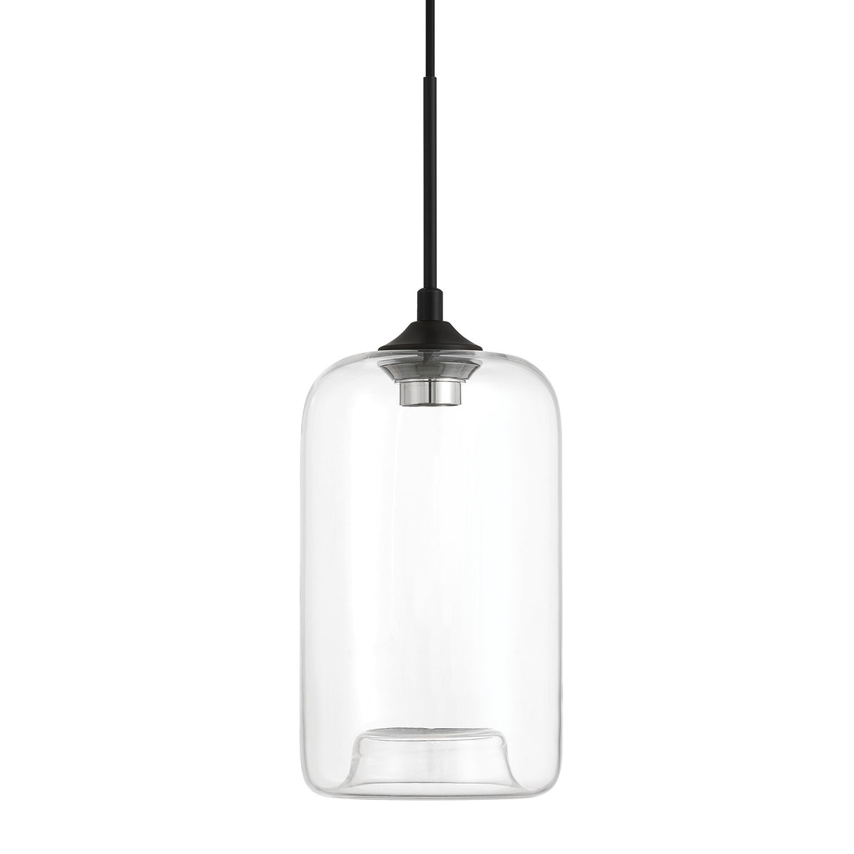 Windsor Heights Cylinder Glass Pendant 7"