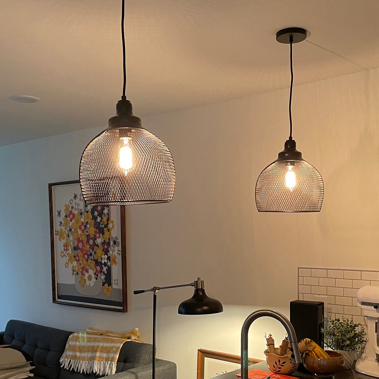 Open Box Bergen Bell Pendant, Matte Black