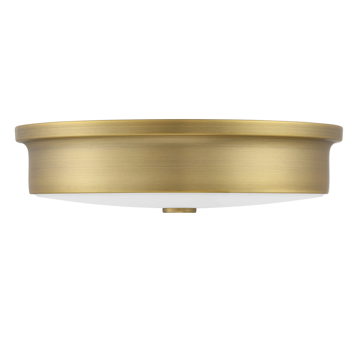 Open Box Abbey 12" LED Flush Mount, Aged Brass