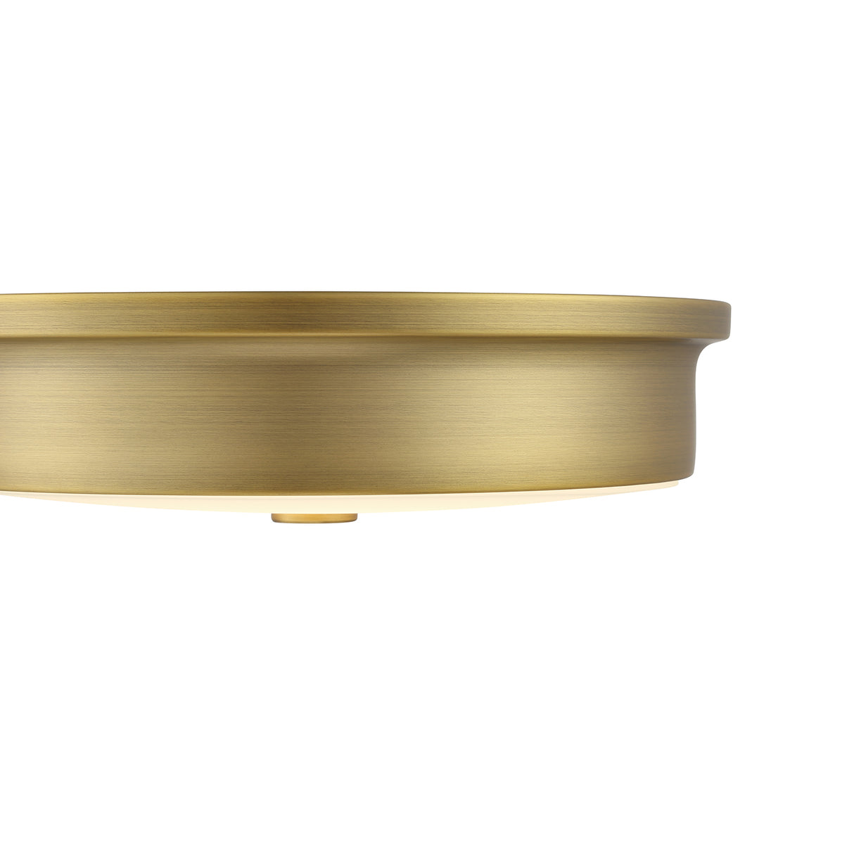 Open Box Abbey 12" LED Flush Mount, Aged Brass