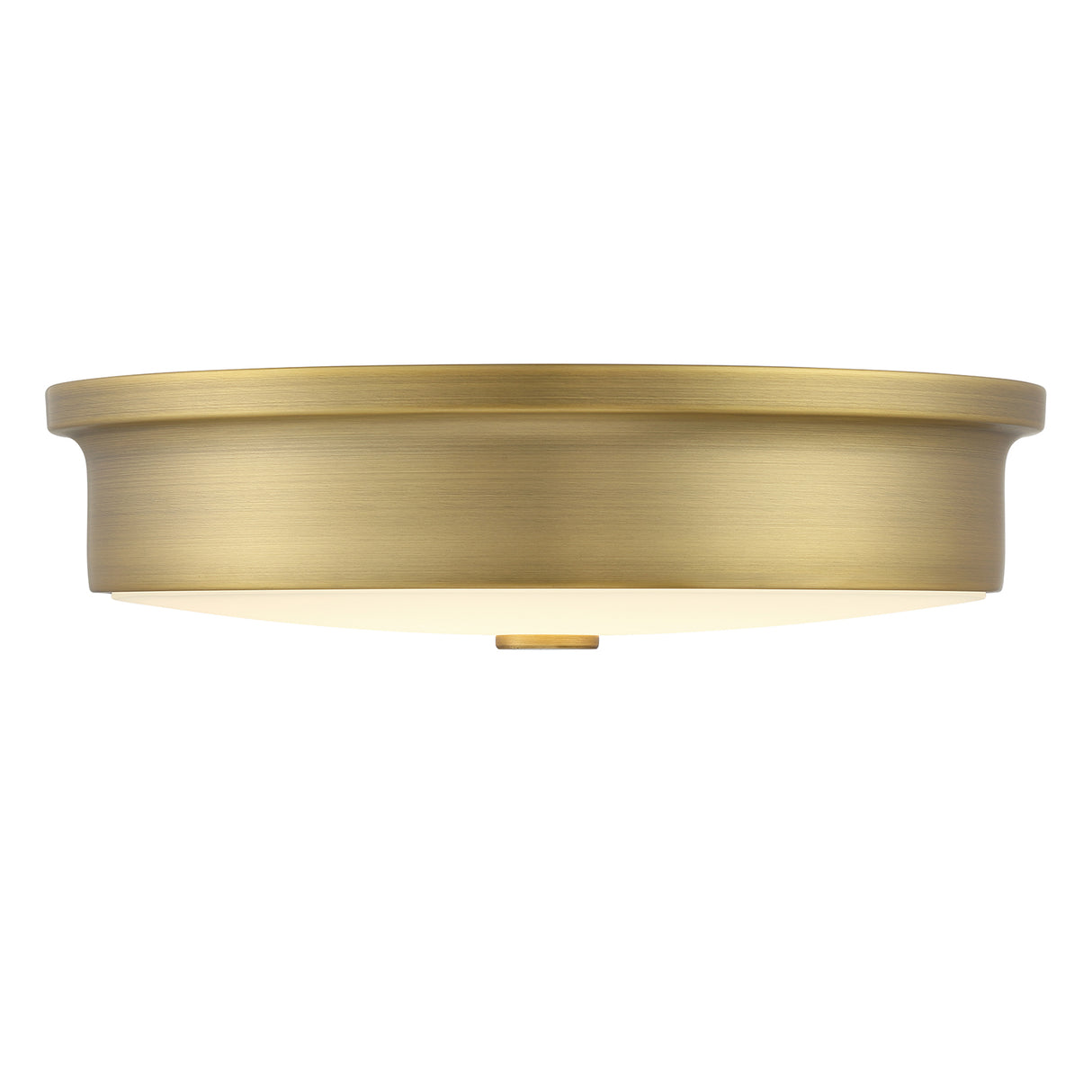 Open Box Abbey 12" LED Flush Mount, Aged Brass