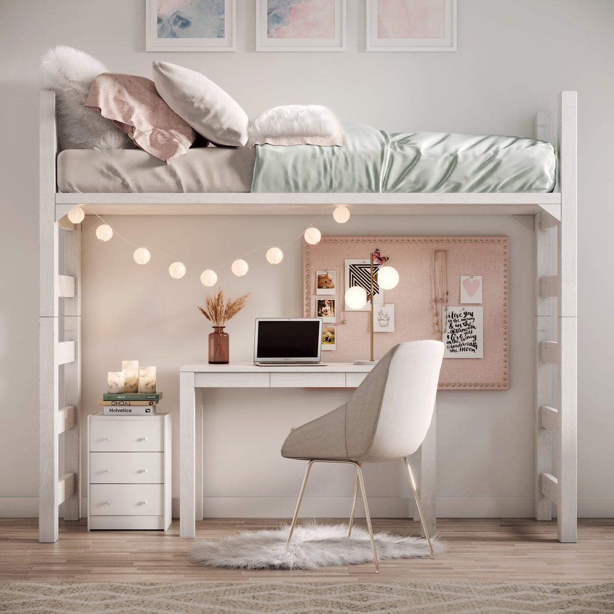 Castell 2 Globe Table Lamp 21", Aged Brass