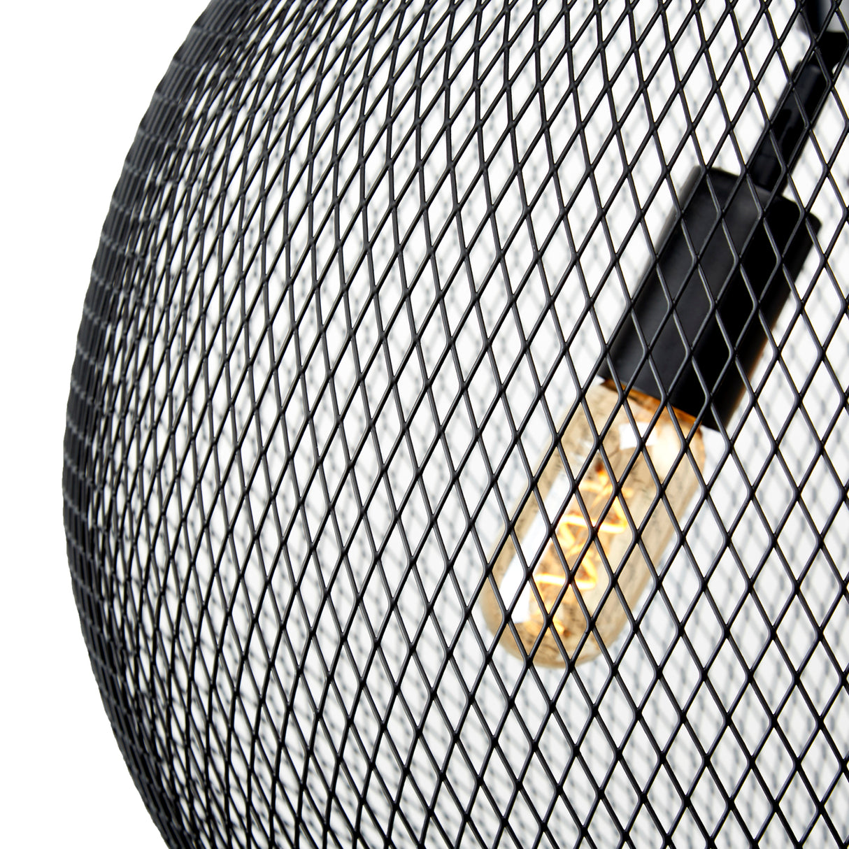 Bergen Globe Pendant 20", Matte Black