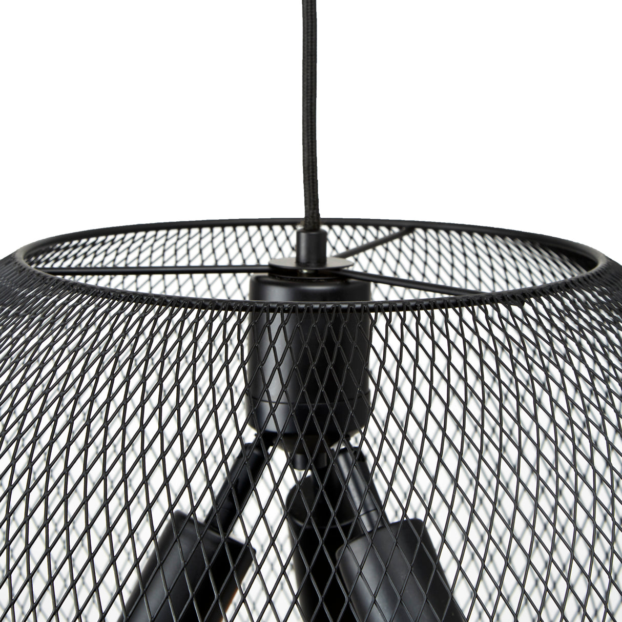 Bergen Globe Pendant 20", Matte Black