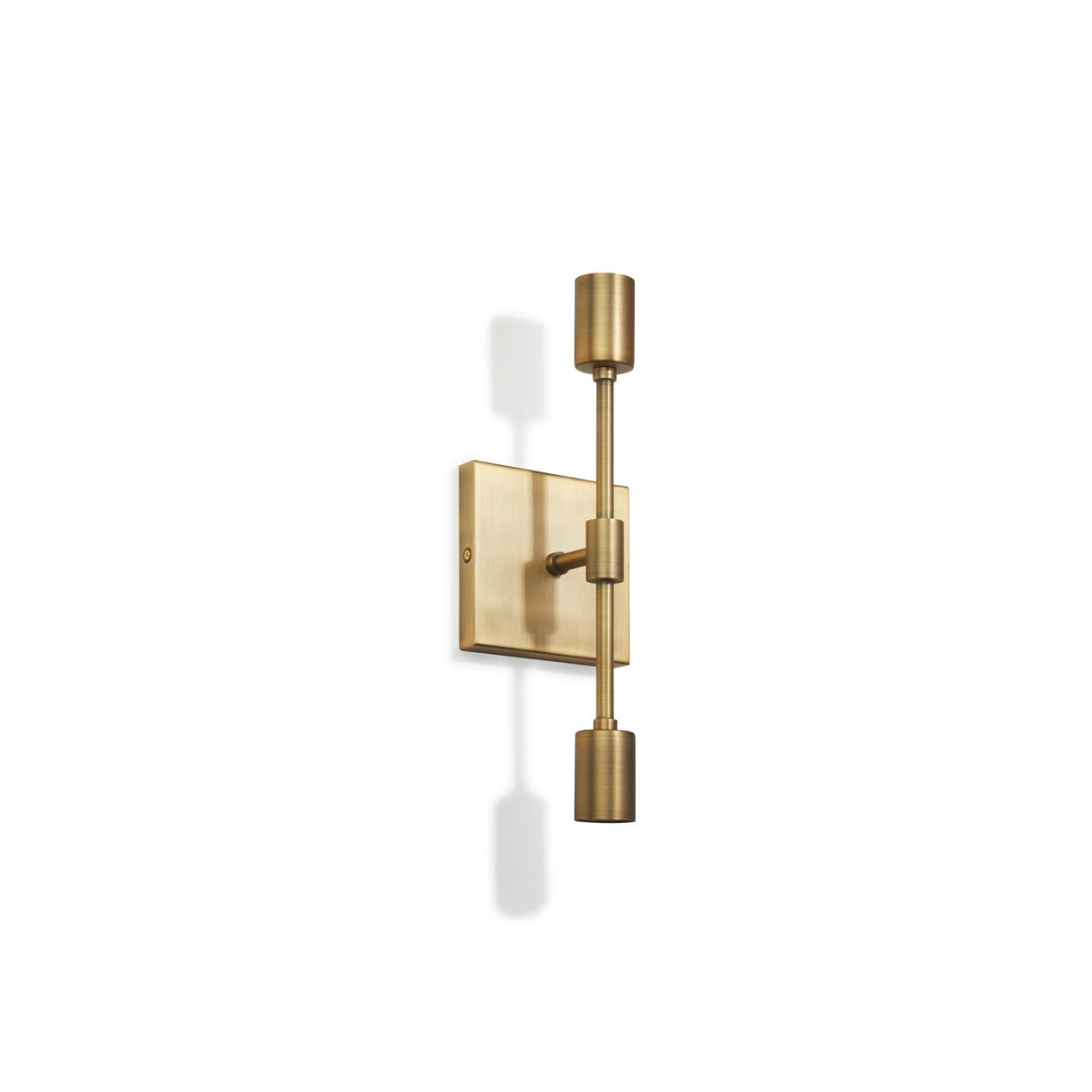 Prospect 2 Light Wall Sconce 14", Aged Brass