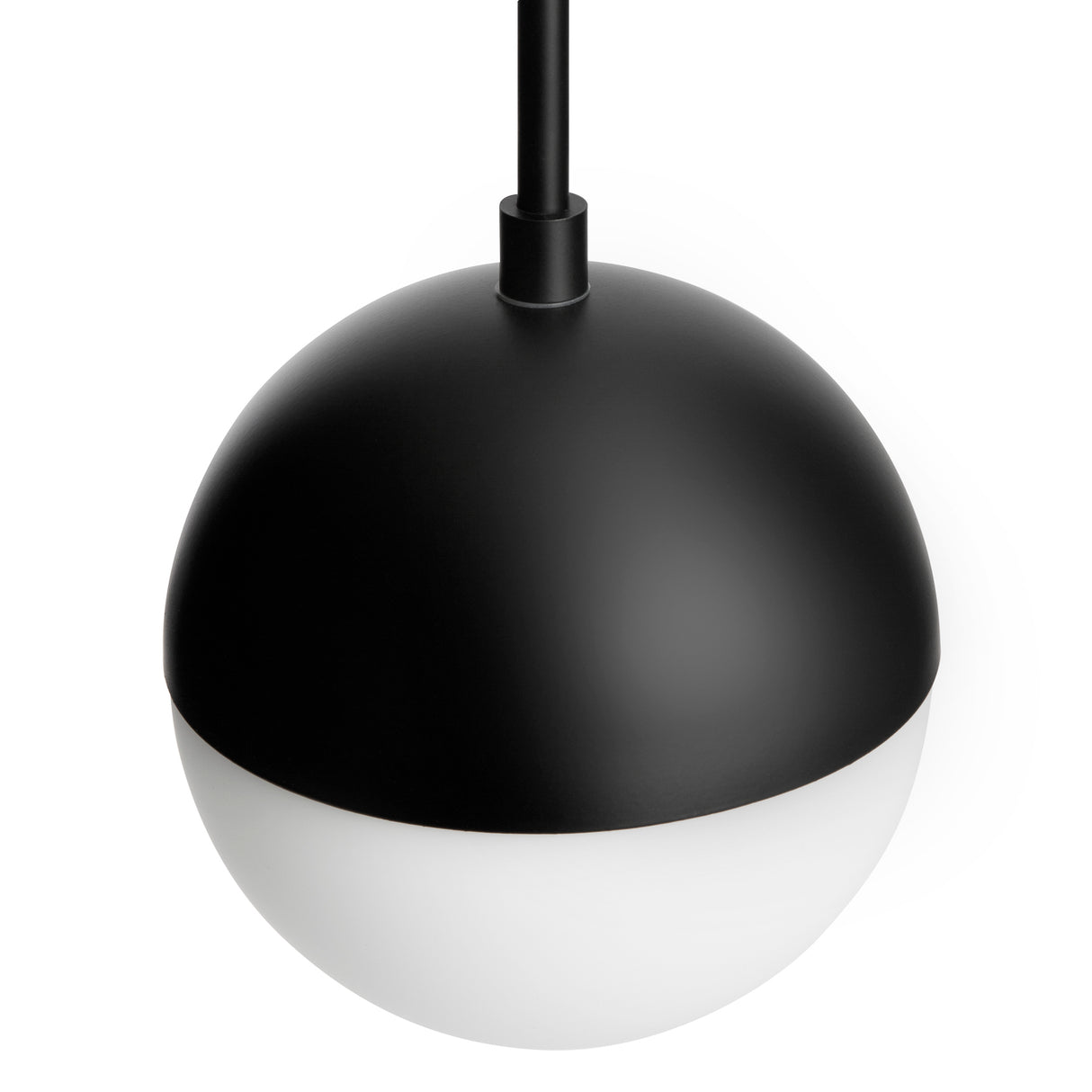 Powell 7" Matte Black Globe Pendant