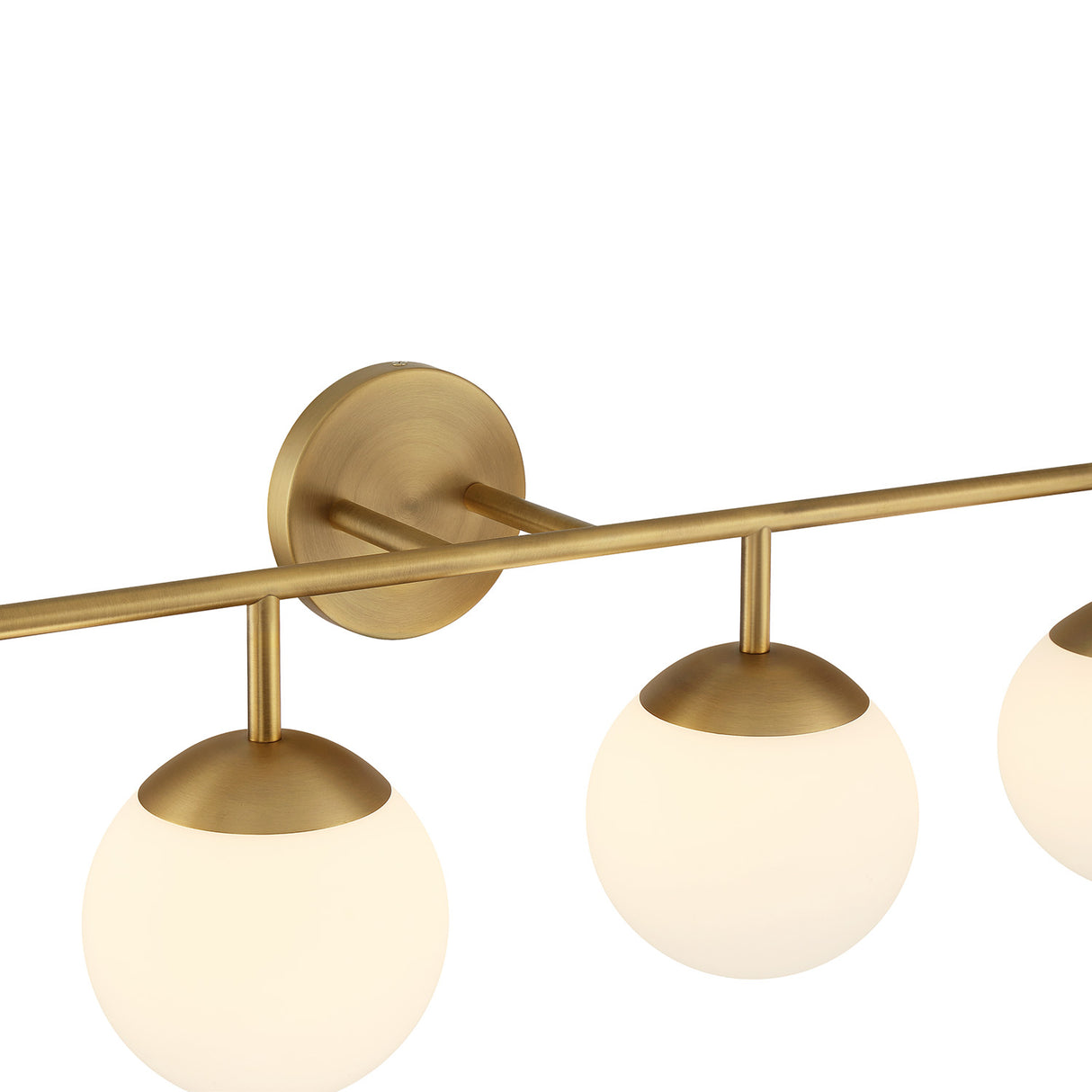 Castell 4 Globe Vanity, Aged Brass