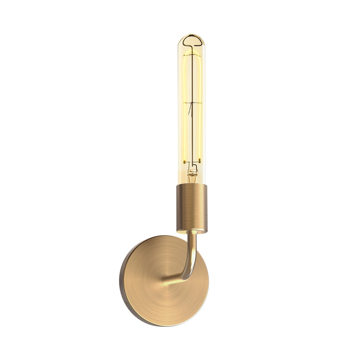 Prospect Curved Wall Sconce 7", Aged Brass