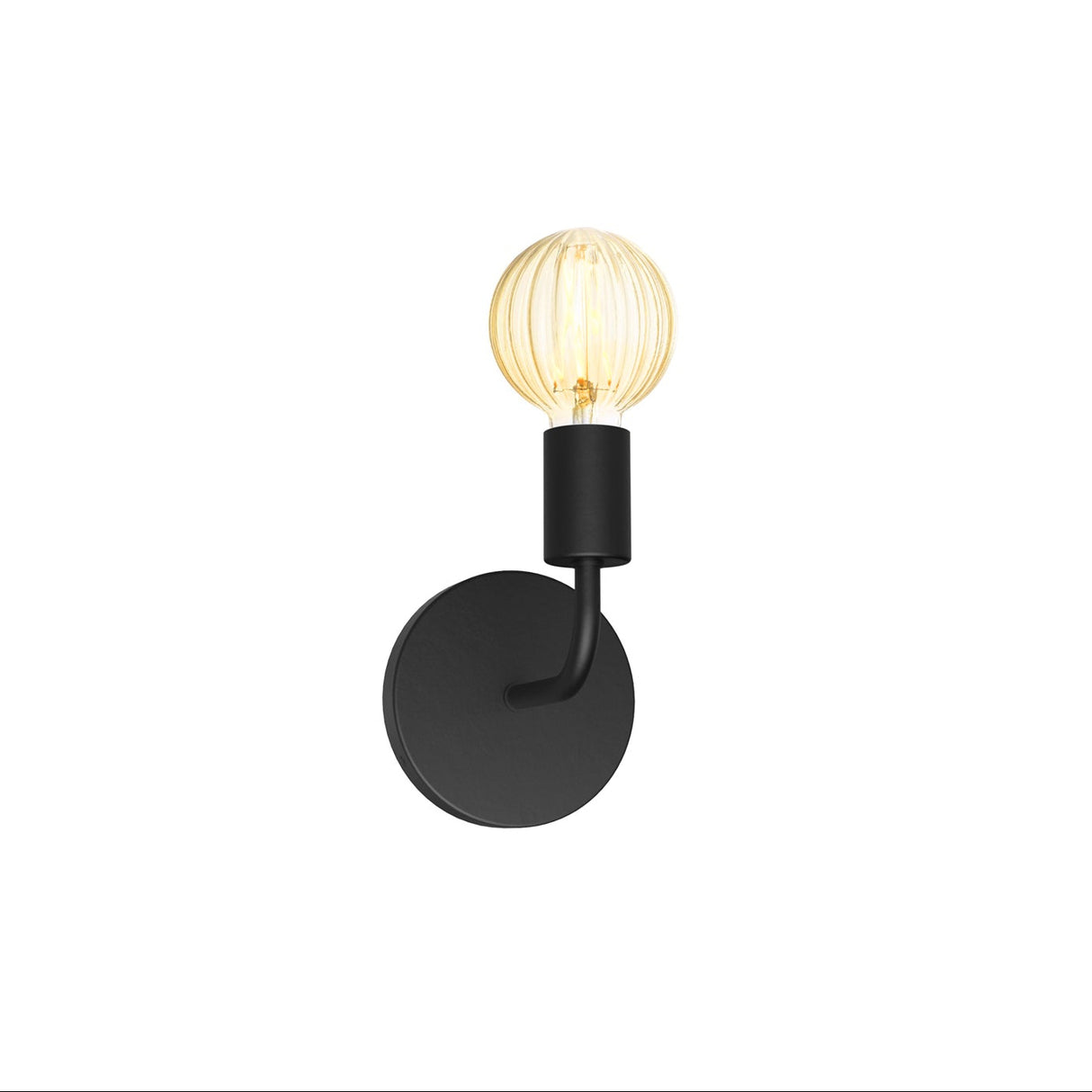 Prospect Curved Wall Sconce 7", Matte Black