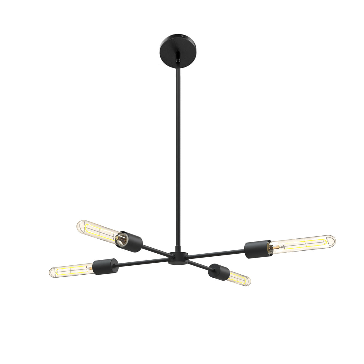 Prospect 4 Light Pendant 20", Matte Black