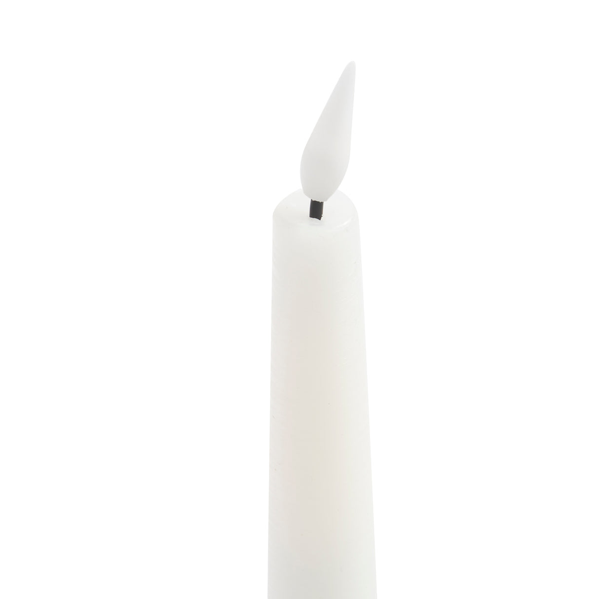 Infinity Wick White 7" Taper Candles, Set of 4
