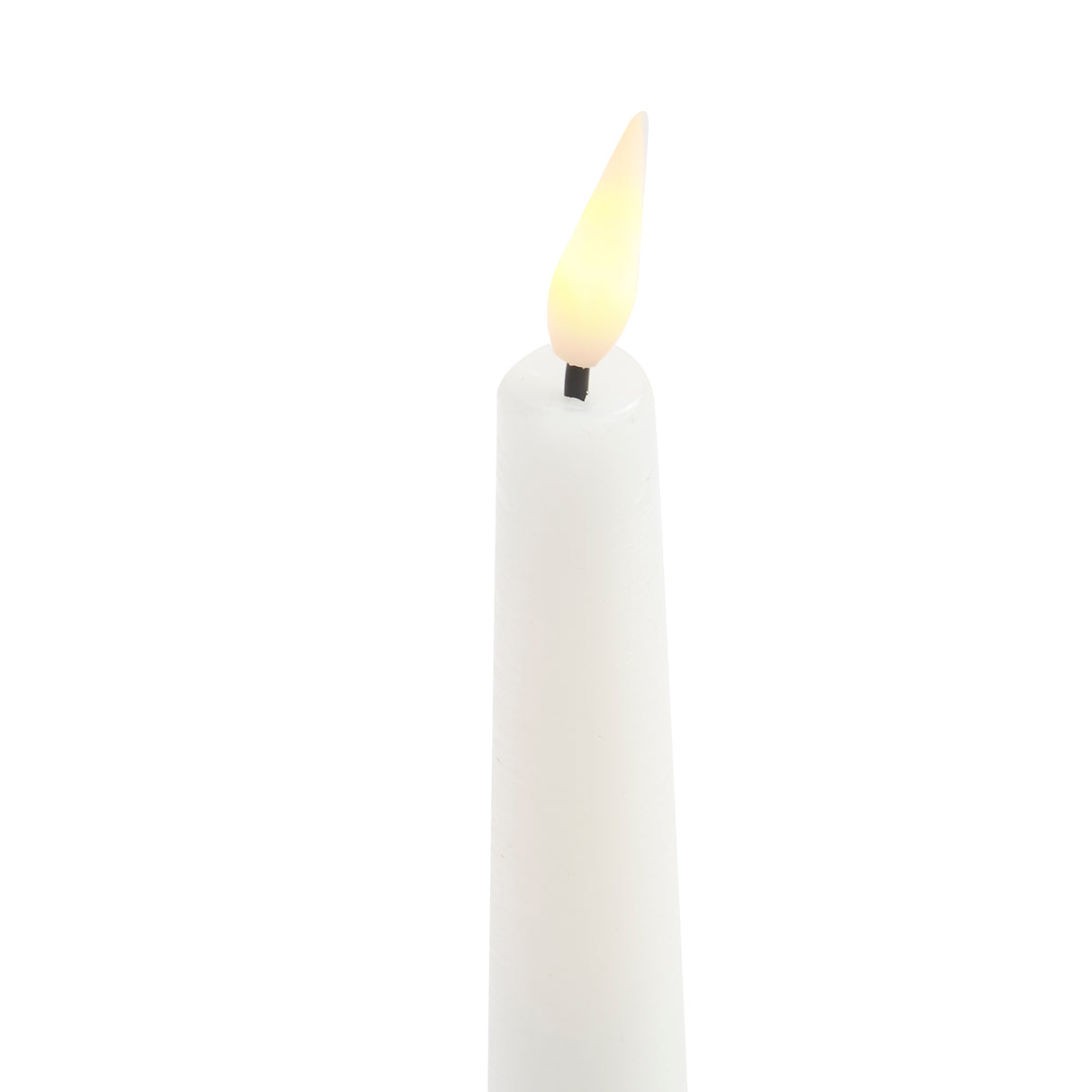 Infinity Wick White 7" Taper Candles, Set of 4