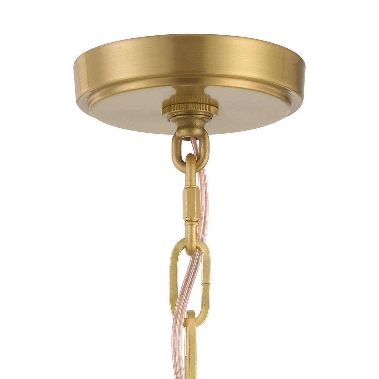 Anover Small Lantern Pendant 9.5", Satin Brass