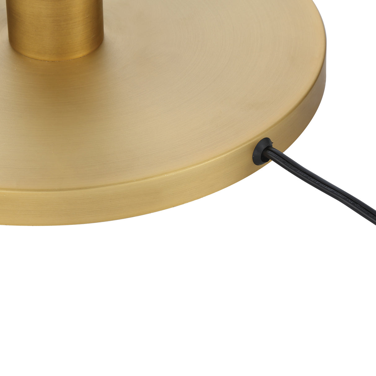 Laurel Glass Cylinder Floor Lamp 62", Satin Brass