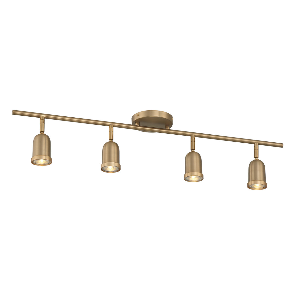 Bixby 32" 4-Light Fixed Track Light, Brushed Brass