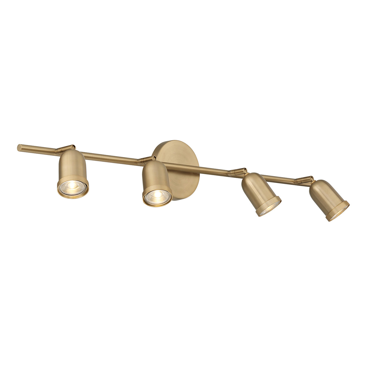 Bixby 32" 4-Light Fixed Track Light, Brushed Brass