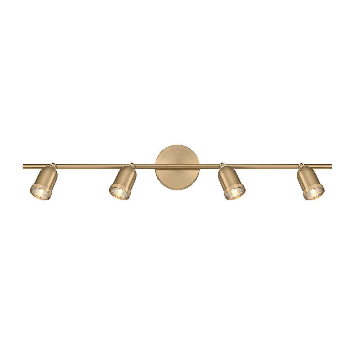 Bixby 32" 4-Light Fixed Track Light, Brushed Brass