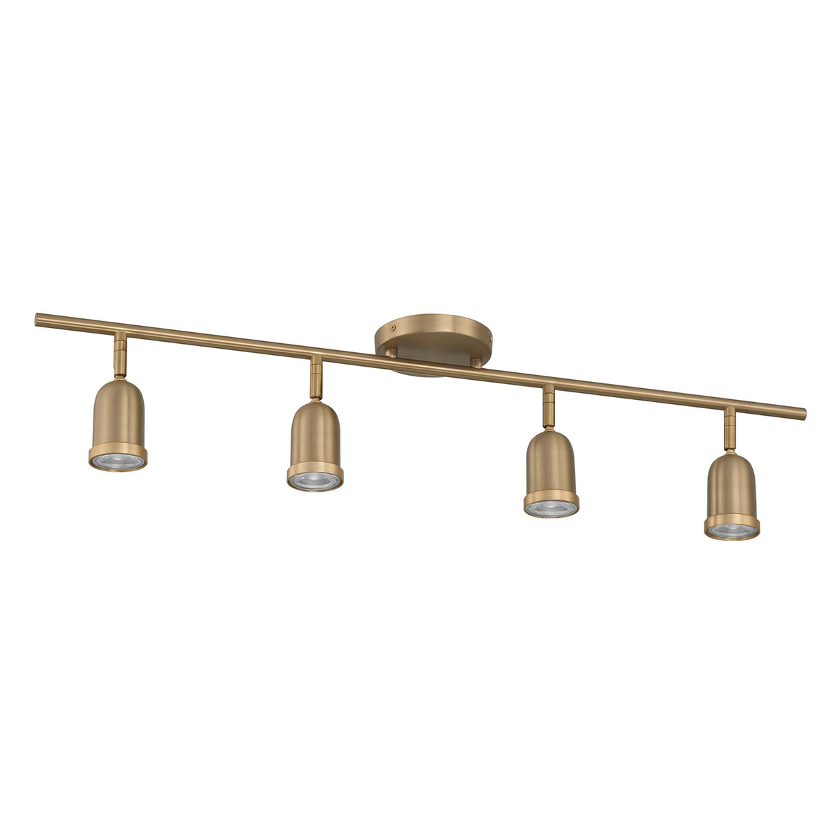 Bixby 32" 4-Light Fixed Track Light, Brushed Brass