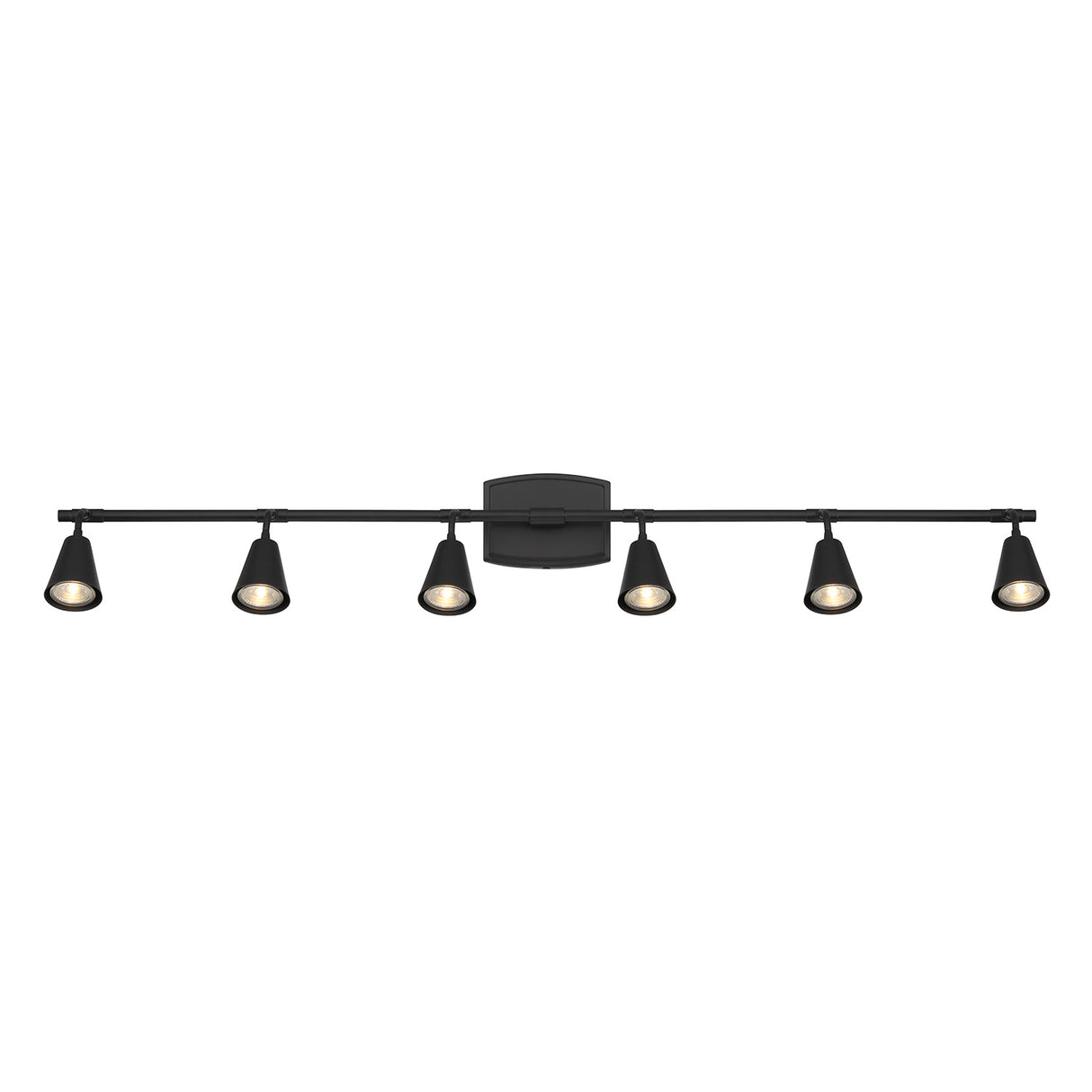 Hudson 44" 6-Light Fixed Track Light, Matte Black