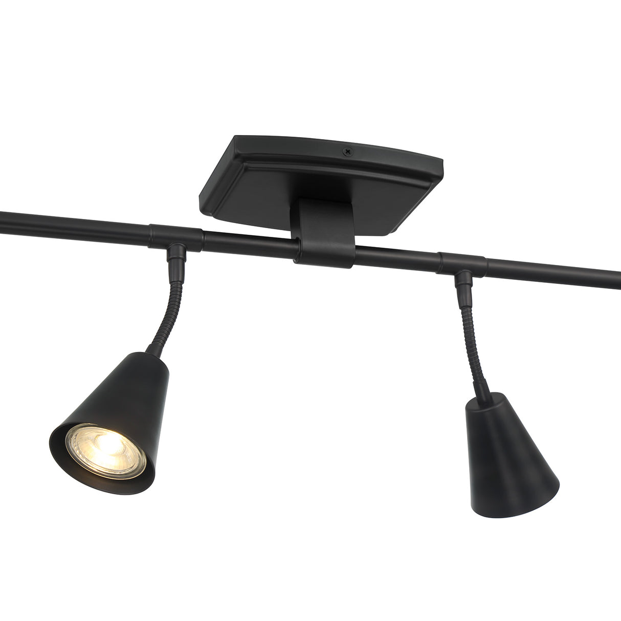 Hudson 44" 6-Light Fixed Track Light, Matte Black