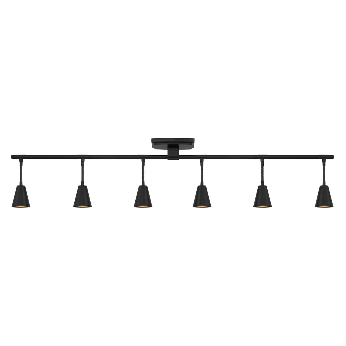 Hudson 44" 6-Light Fixed Track Light, Matte Black