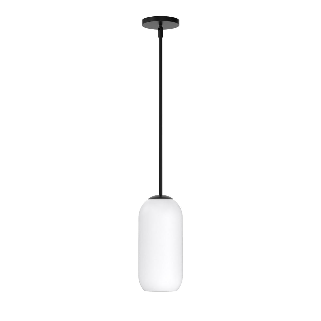 Open Box Liv 11" Opal Capsule Pendant, Matte Black