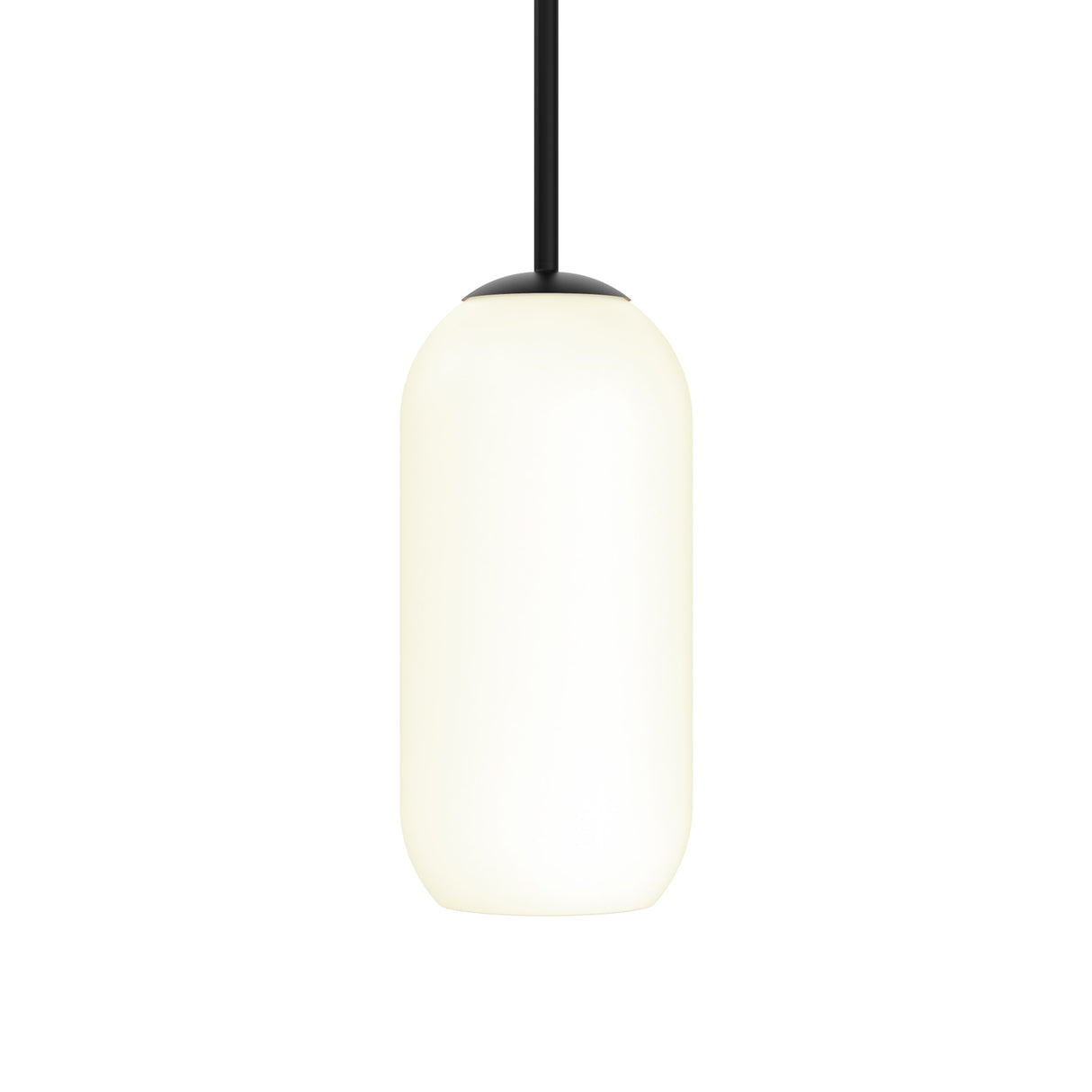 Liv 11" Opal Capsule Pendant, Matte Black