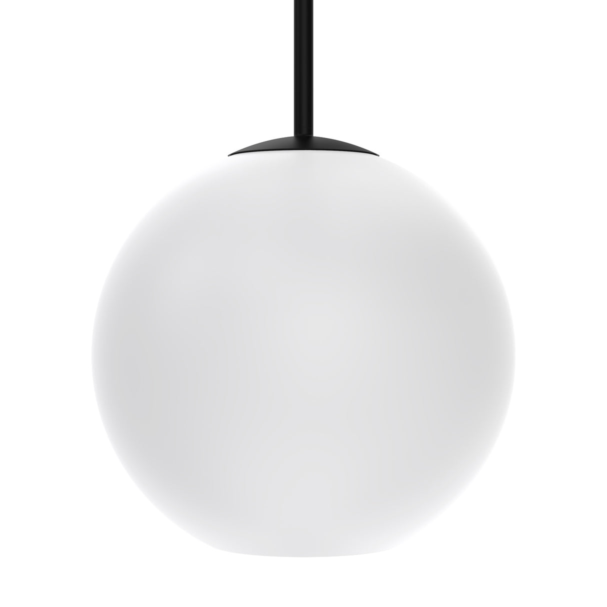 Aria 10" Opal Globe Pendant , Matte Black