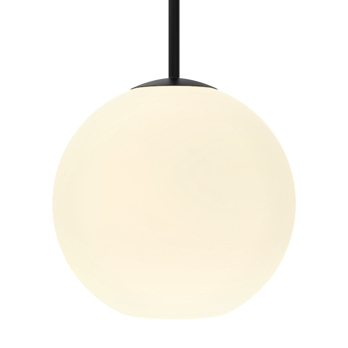 Aria 10" Opal Globe Pendant , Matte Black