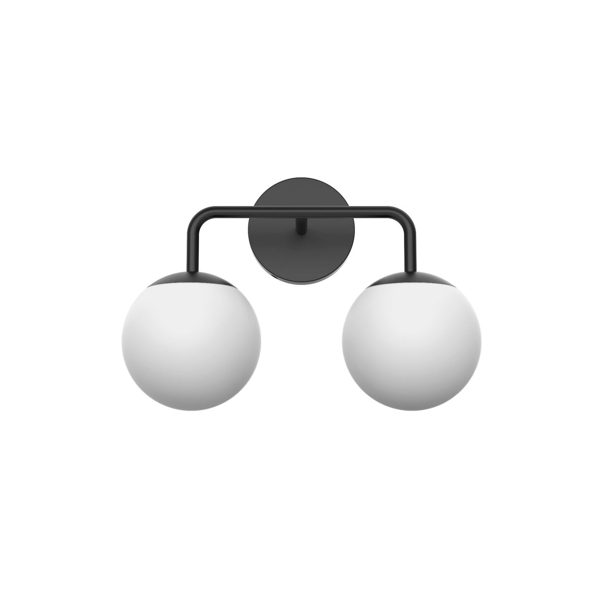 Castell 2 Globe Vanity Light, Matte Black