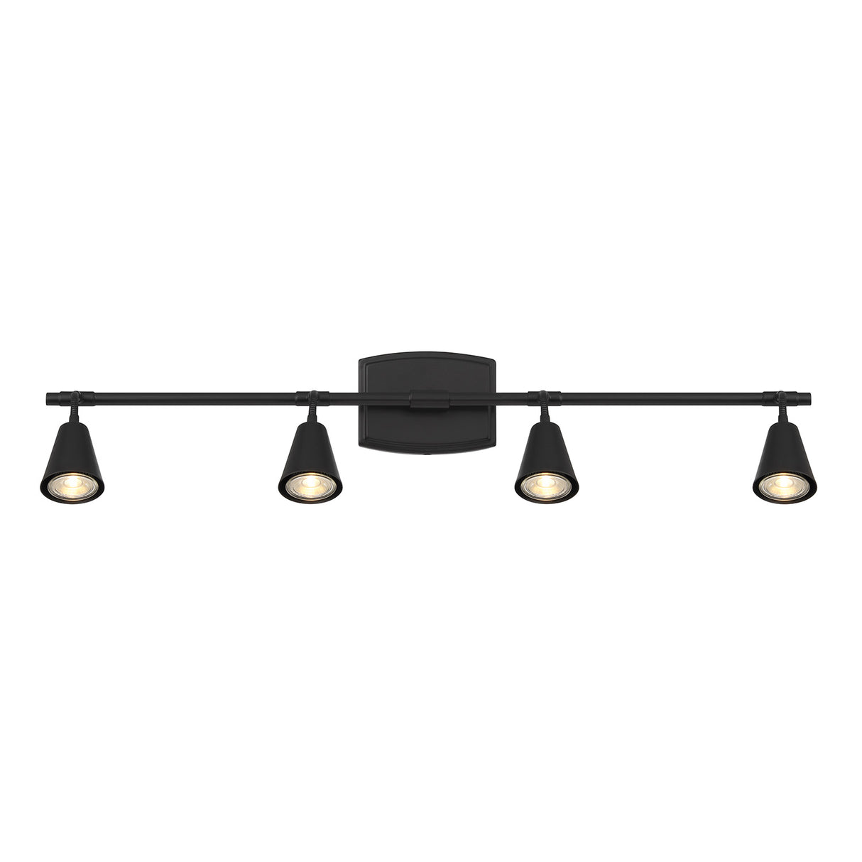 Hudson 32" 4-Light Fixed Track Light, Matte Black