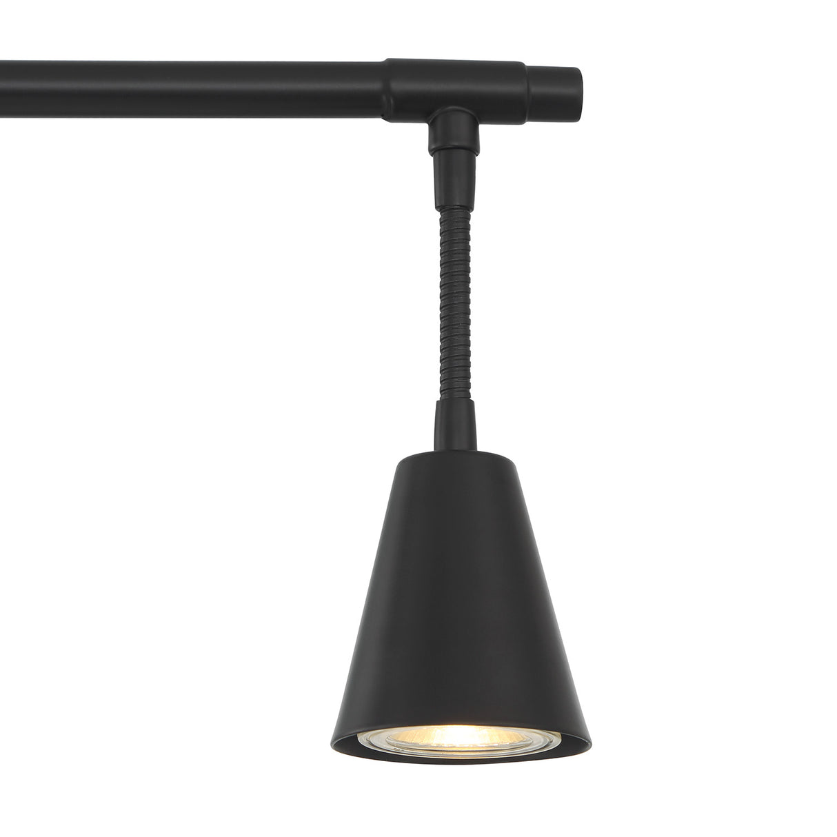 Hudson 32" 4-Light Fixed Track Light, Matte Black