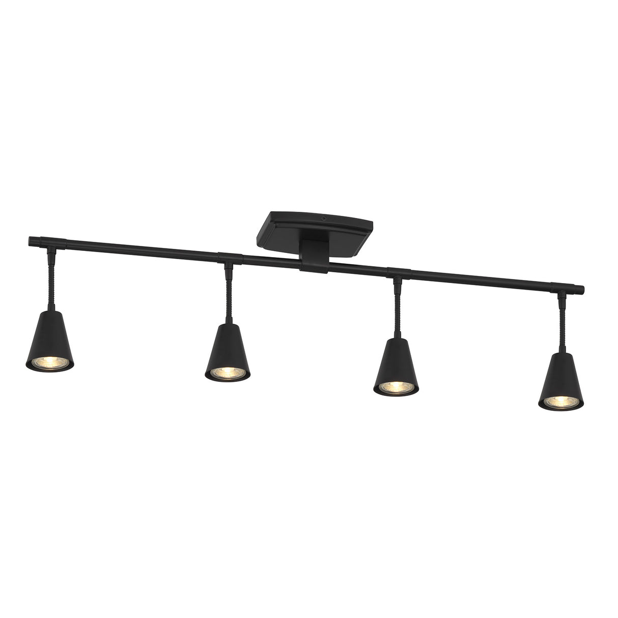 Hudson 32" 4-Light Fixed Track Light, Matte Black