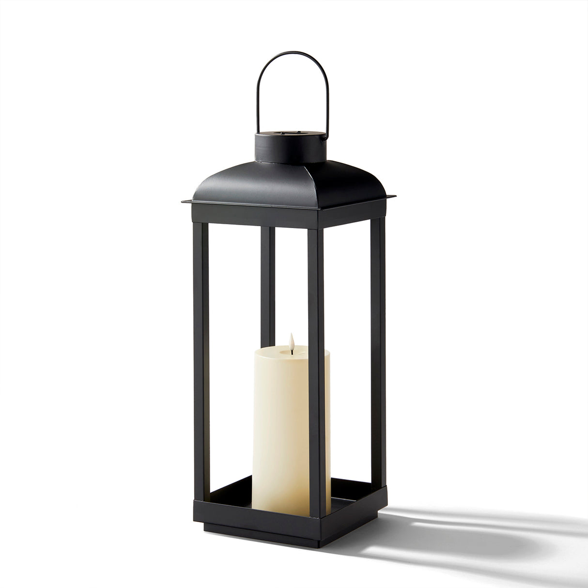 Open Box Tanner Solar Flameless Lantern, Large