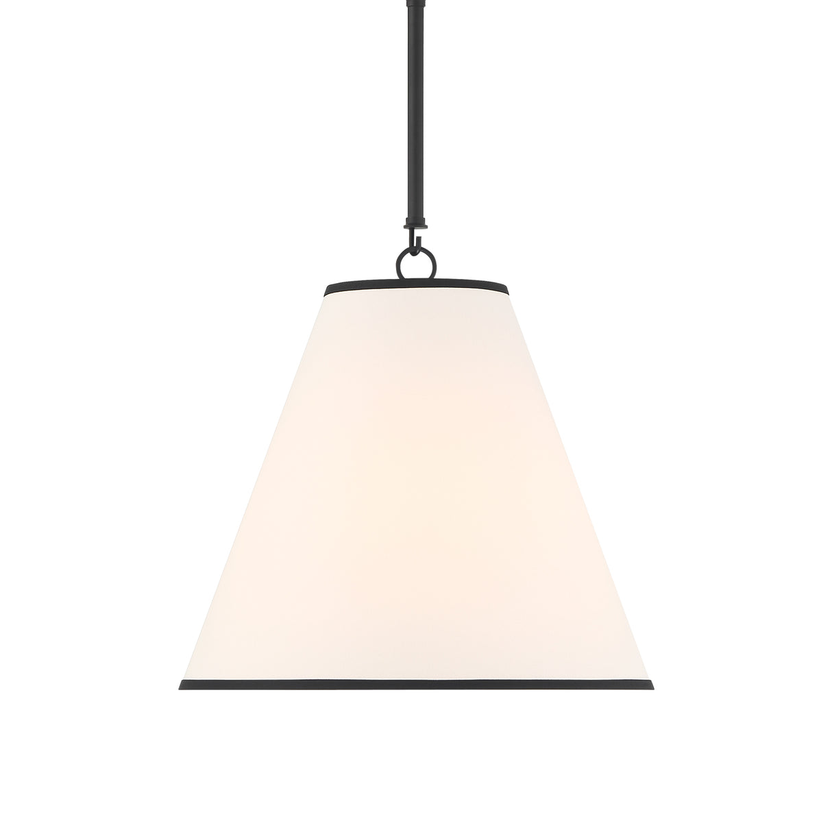 Luca Small 13" Conical Pendant, Matte Black