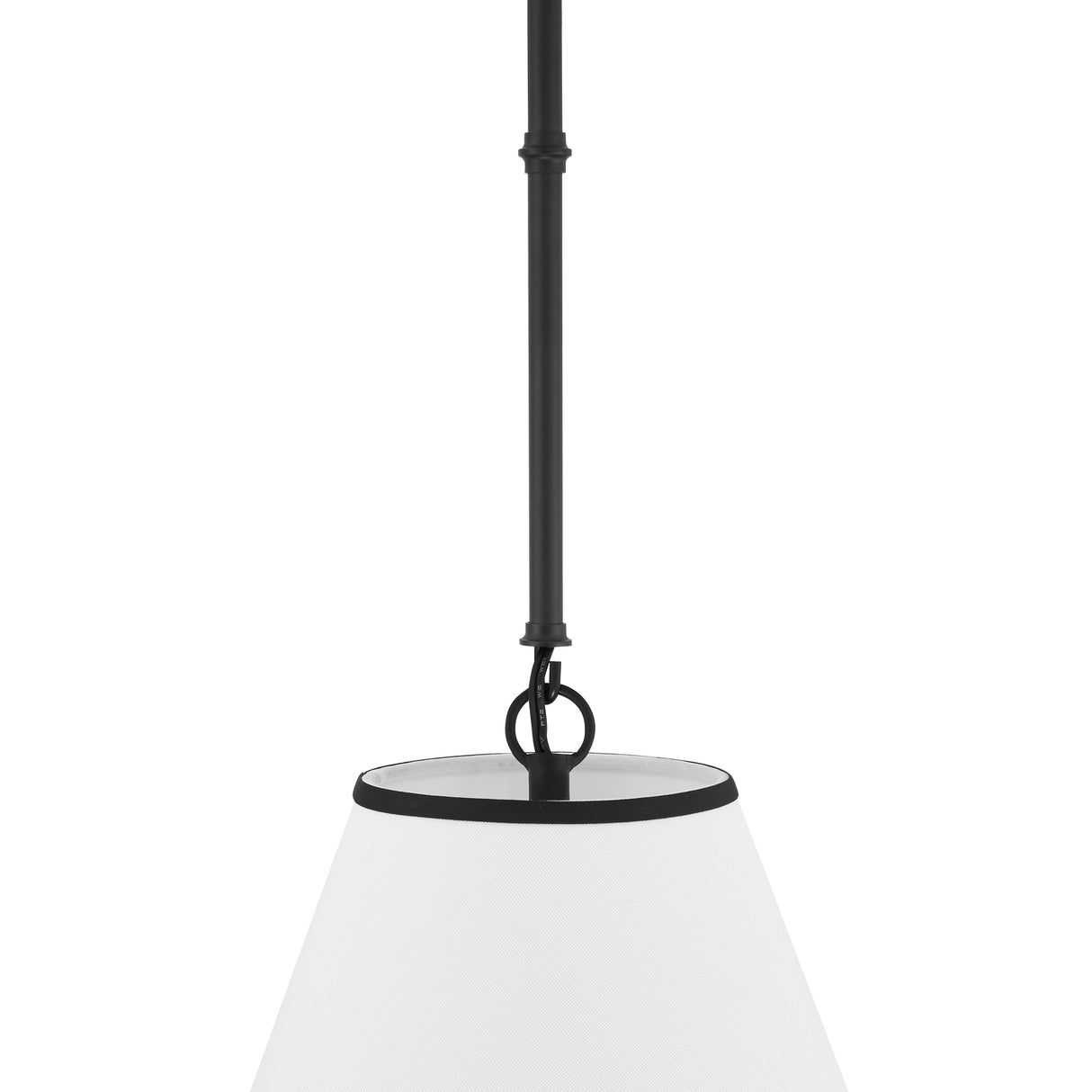 Luca Small 13" Conical Pendant, Matte Black