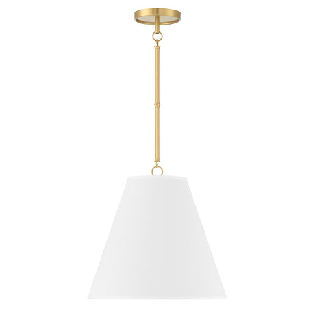 Open Box Luca Medium 15" Conical Pendant, Satin Brass