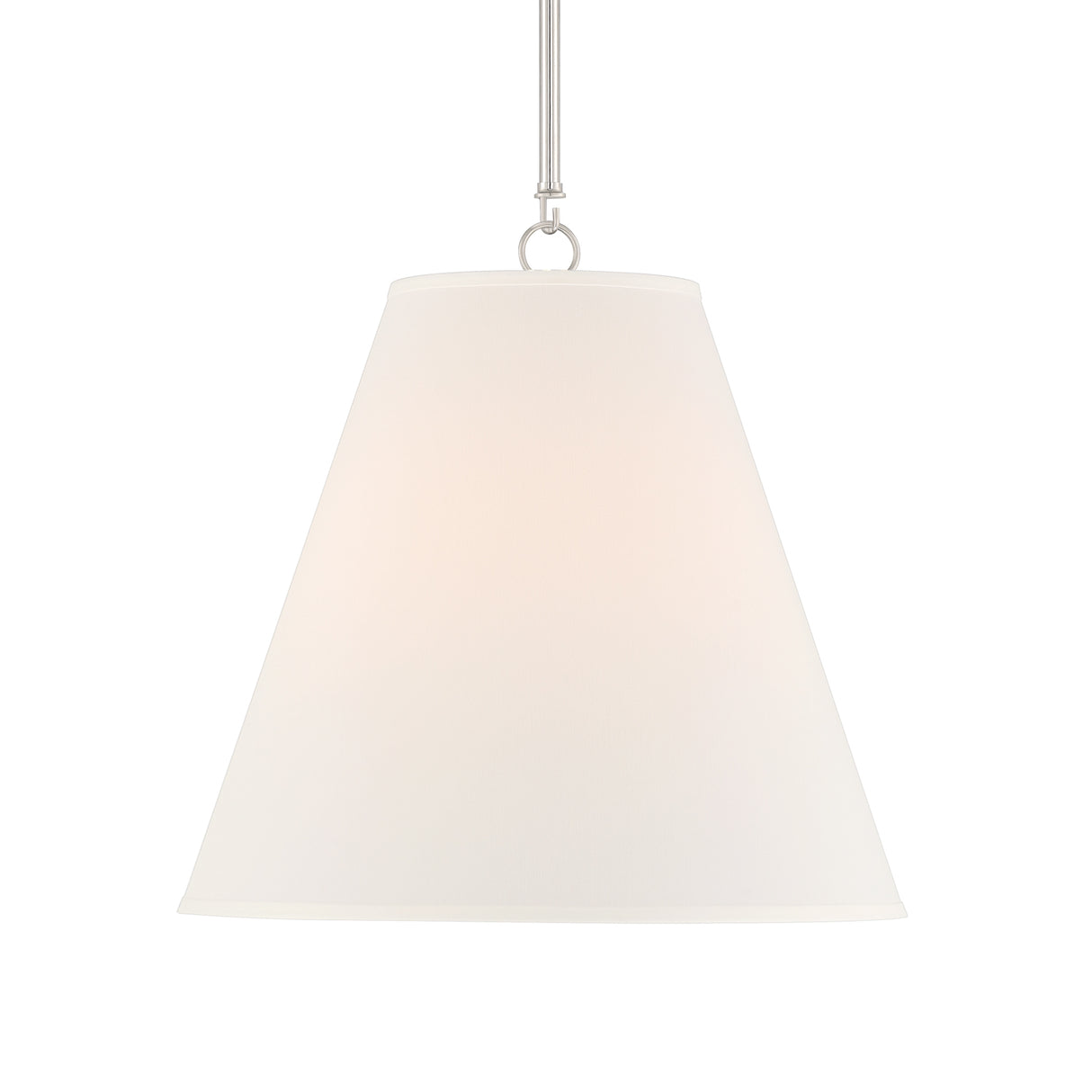 Luca Medium 15" Conical Pendant, Polished Nickel