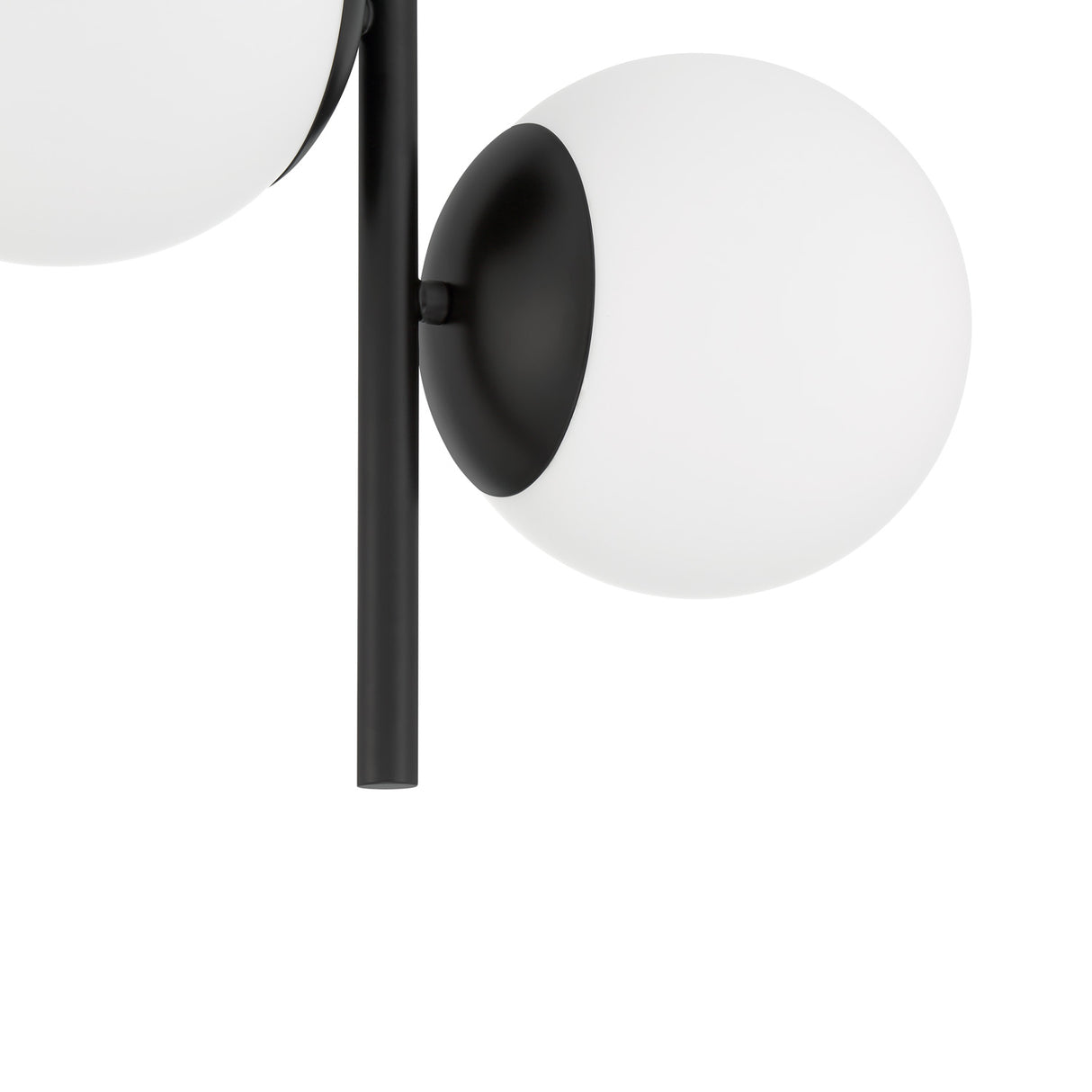 Castell 2 Globe Pendant 15.5", Matte Black