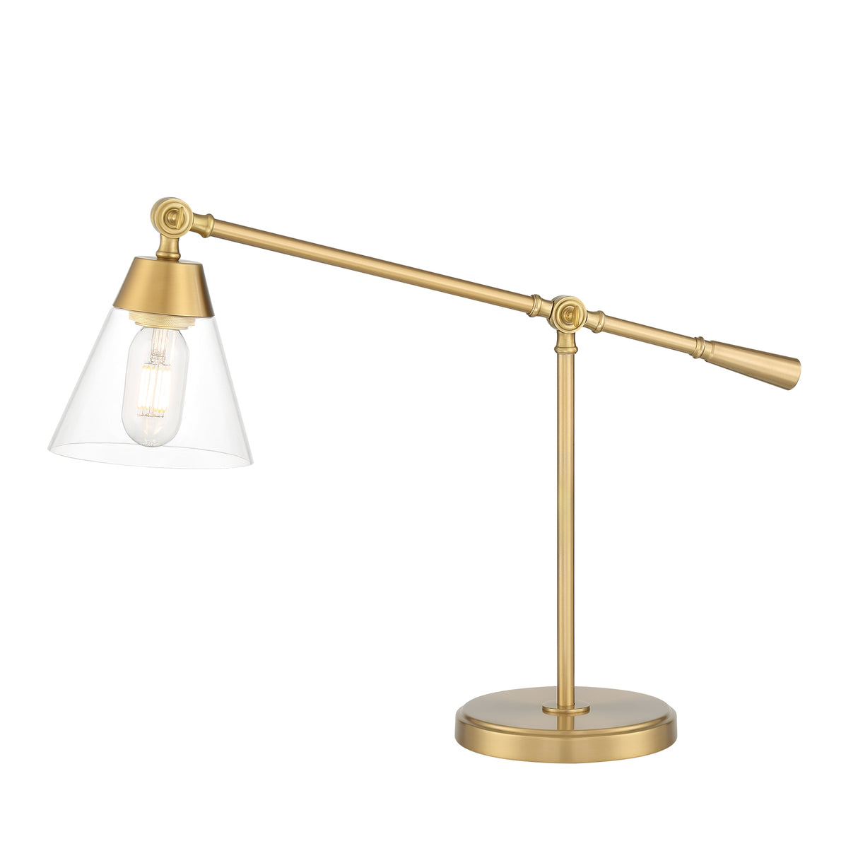 Owen Table Lamp, Satin Brass