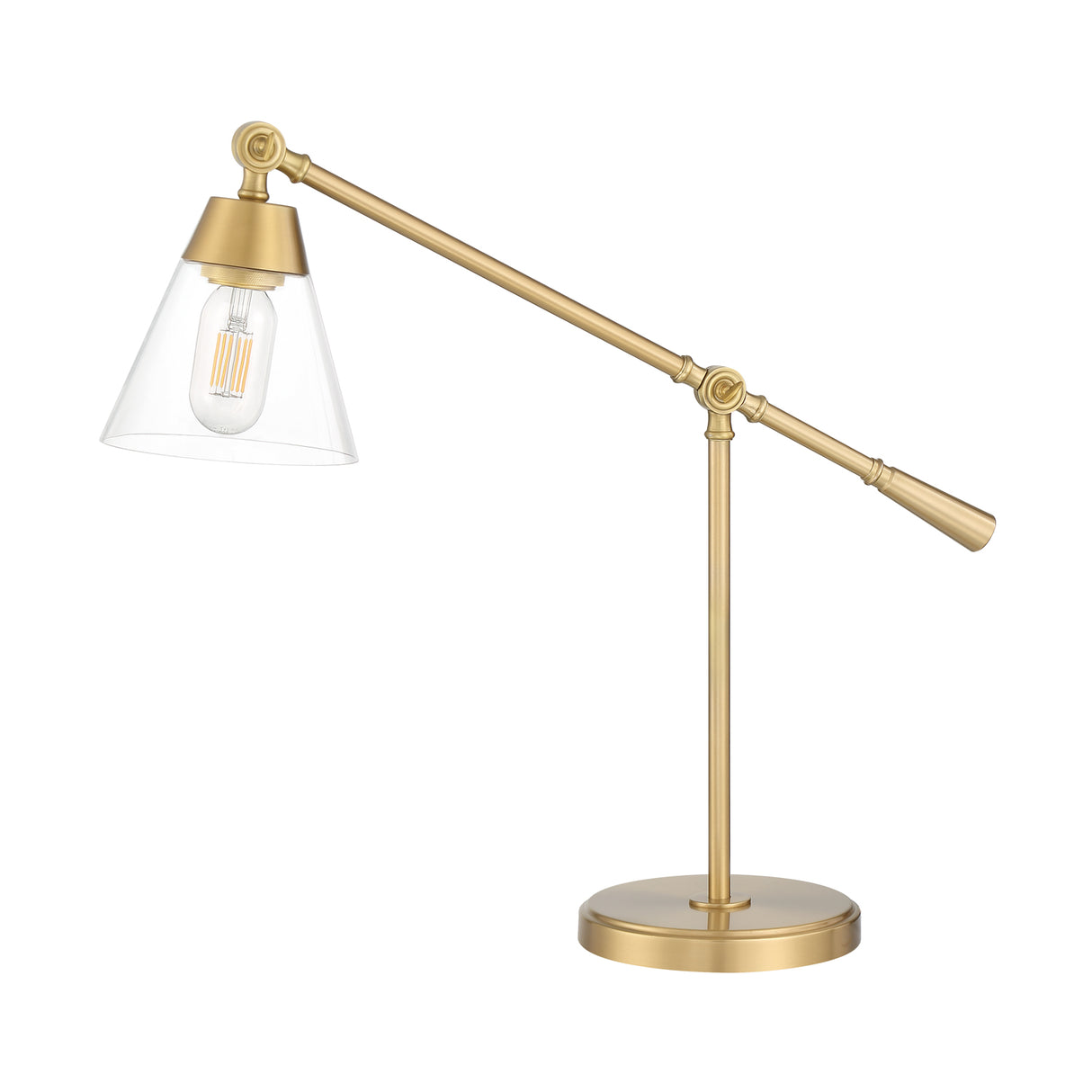 Owen Table Lamp, Satin Brass