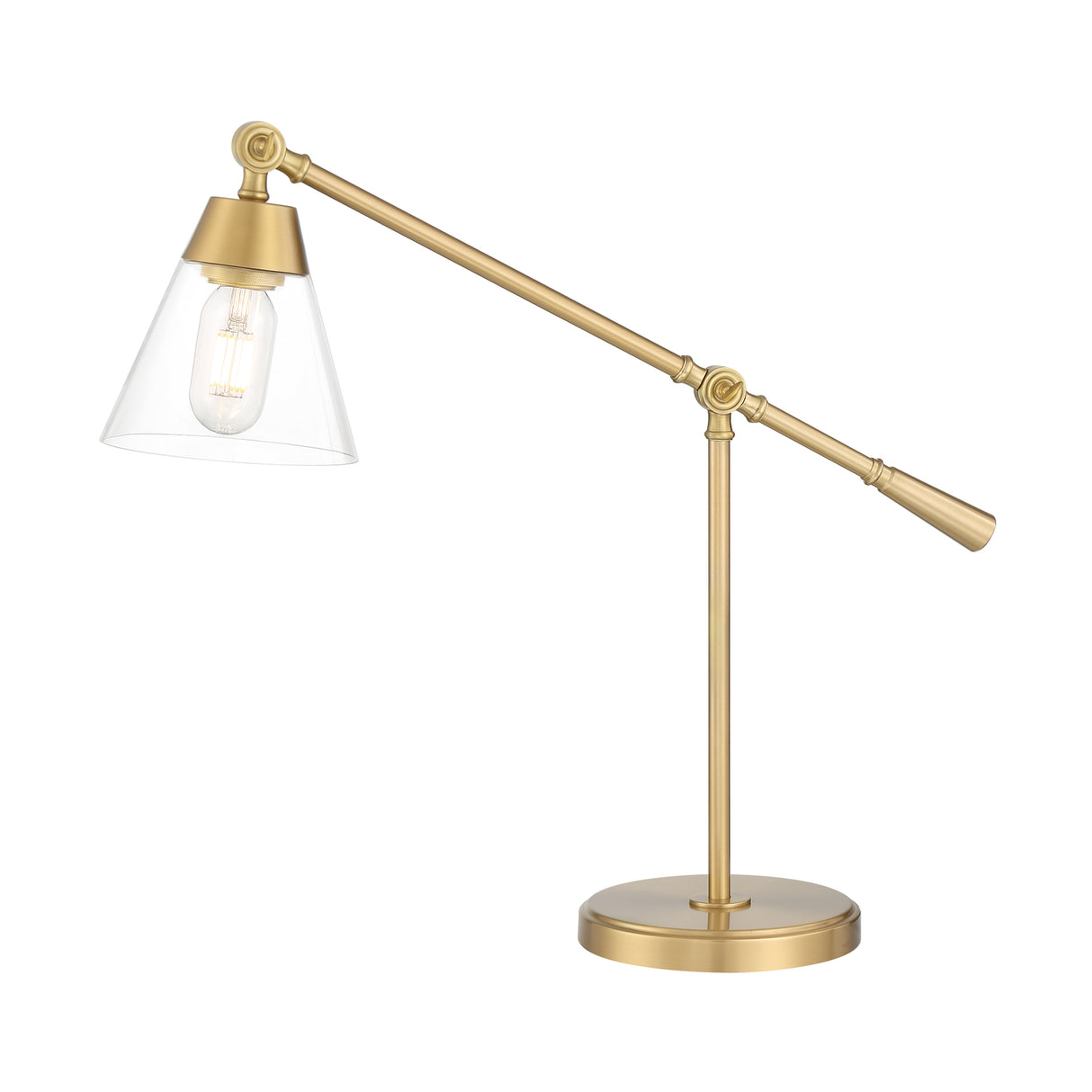Owen Table Lamp, Satin Brass