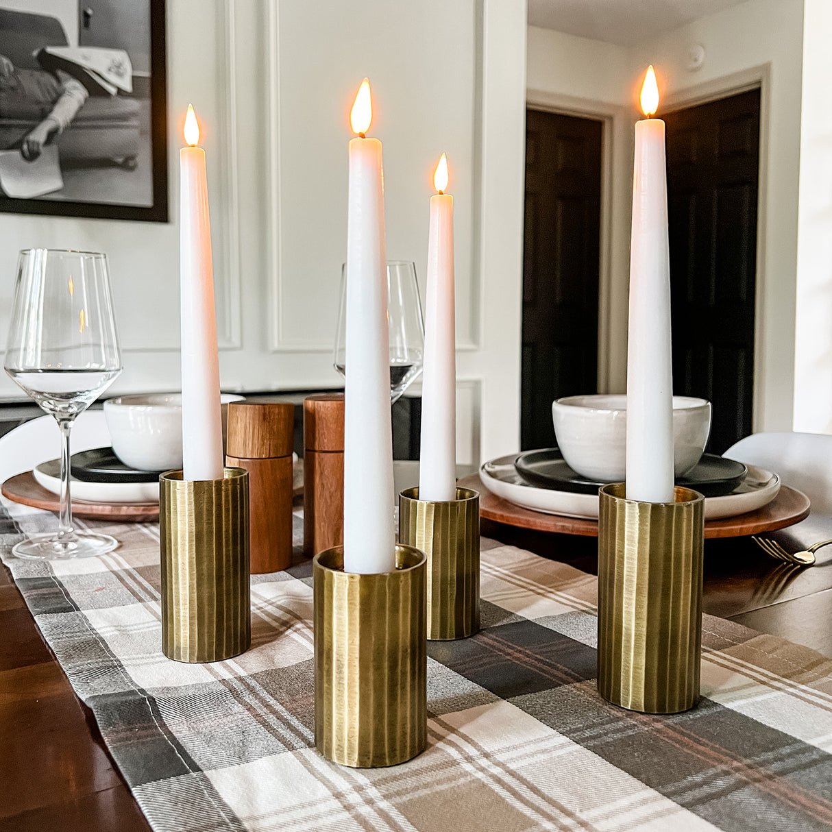 Allie Taper Candle Holders, Large, Set of 2