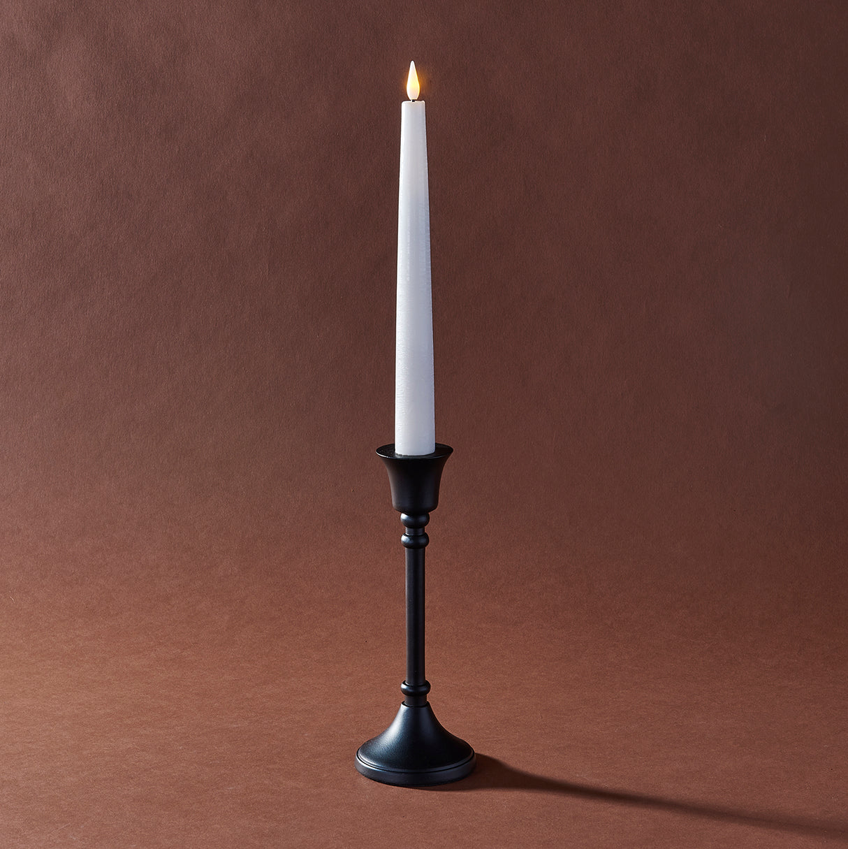 Finley Black Taper Candle Holder, Small