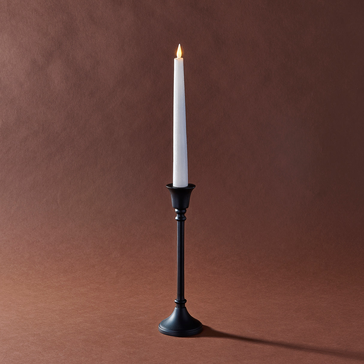 Finley Black Taper Candle Holder, Medium