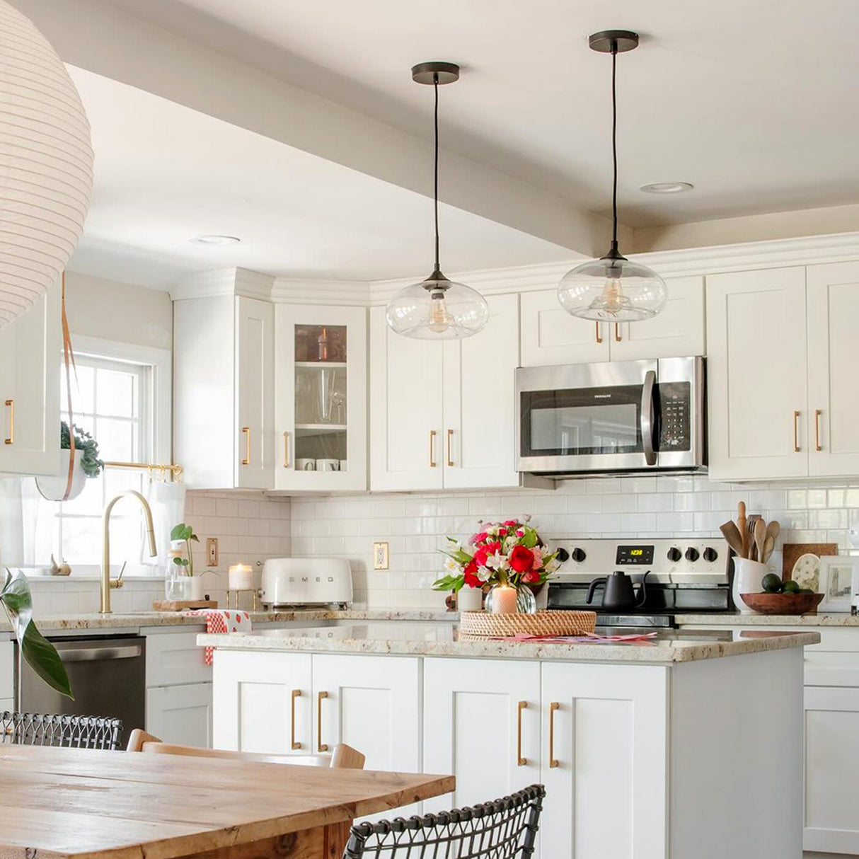 Greenwood Pendant 11" with Clear Glass