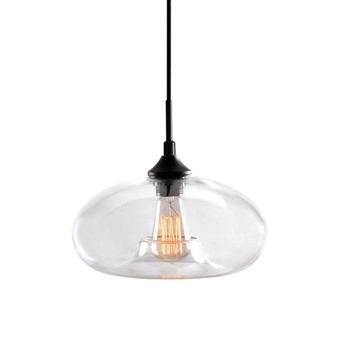 Greenwood Pendant 11" with Clear Glass