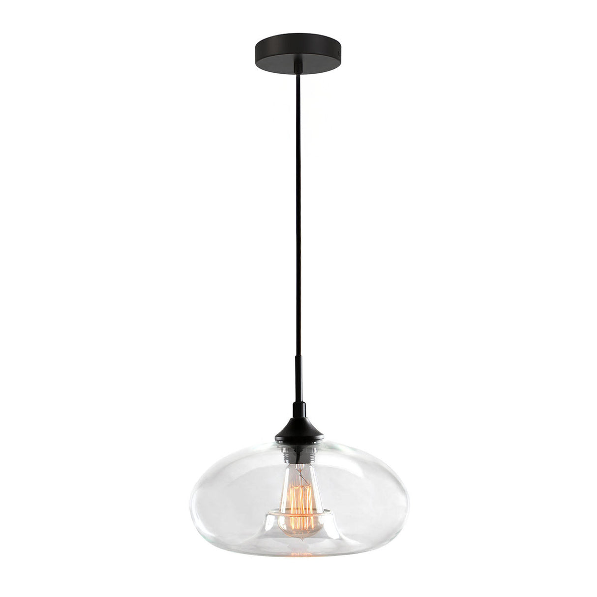 Greenwood Pendant 11" with Clear Glass