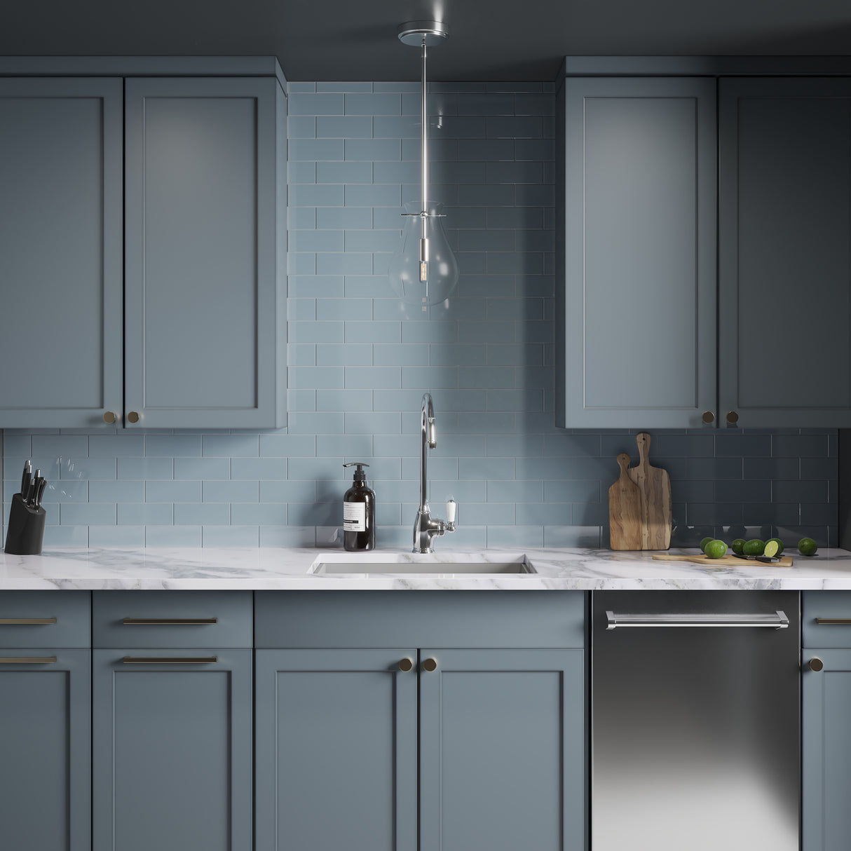Emma Pendant Light 7", Polished Nickel